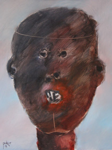  Galerie des Portraits. Huile sur panneau, 50 &times; 40 cm. 2013 