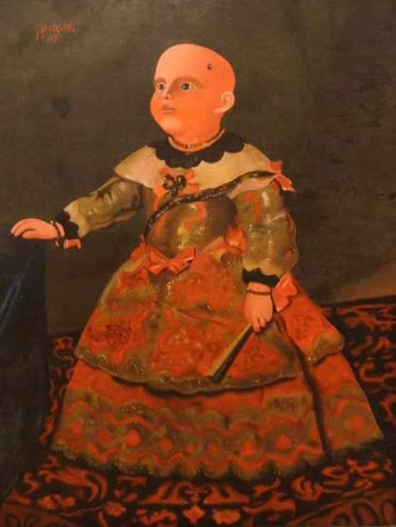  Portrait de l'infante. Huile sur toile, 70 &times; 100 cm. 1981 