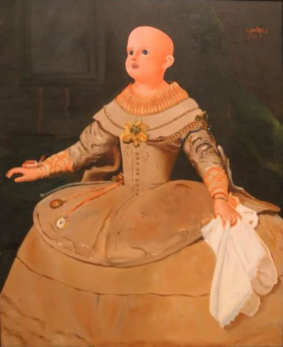 Portrait de l'infante. Huile sur toile, 80 &times; 100 cm. 1981 