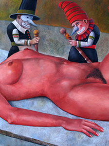  Des Nus et des Savants. Huile sur toile, 110 &times; 150 cm. 2000 