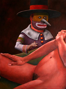  Des Nus et des Savants. Huile sur toile, 150 &times; 110 cm. 2000 