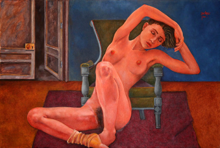  Des Nus, Huile sur toile, 60 &times; 90 cm, 2001 