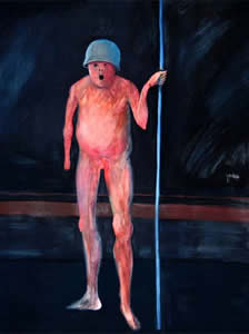  Des Guerriers. Huile sur panneau, 122 &times; 61 cm. 2010 