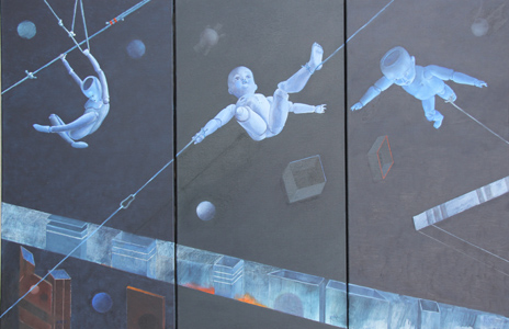  Des Symboles et des Hommes. Huile sur toile, 100 &times; 150 cm. 2012 